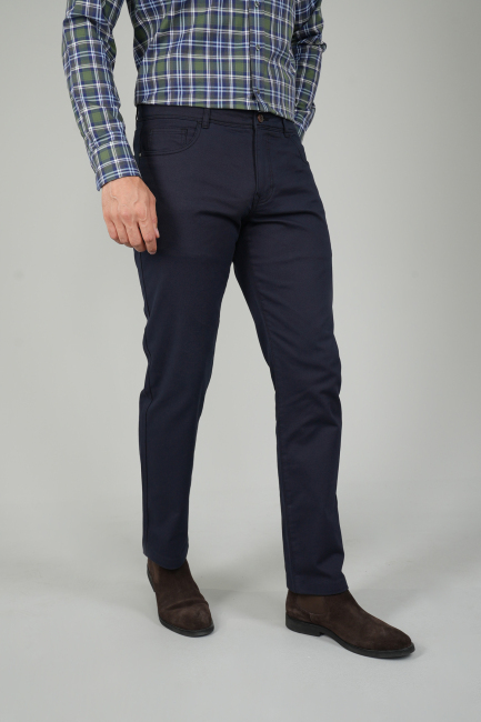 Erkek 5 Cepli Spor Pamuk Lacivert Pantolon