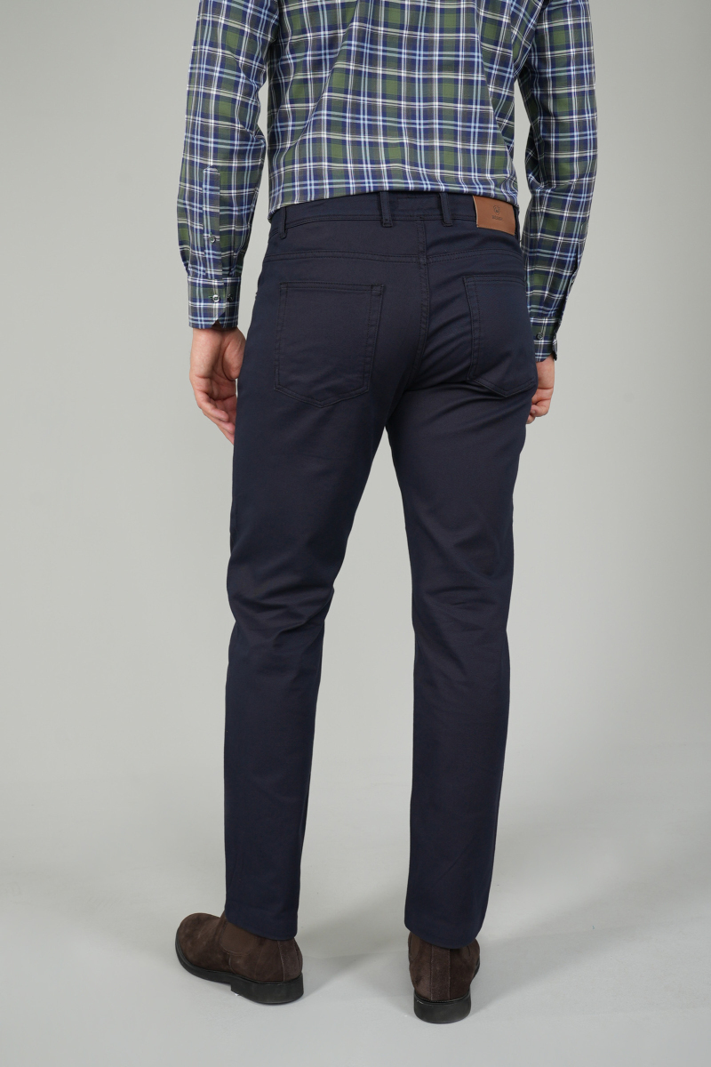 Erkek 5 Cepli Spor Pamuk Lacivert Pantolon (1)