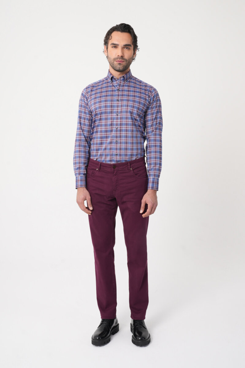 Erkek 5 Cepli Spor Pantolon Bordo