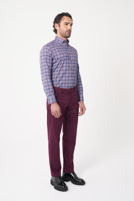 Erkek 5 Cepli Spor Pantolon Bordo (1)