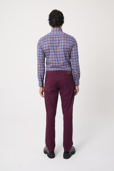 Erkek 5 Cepli Spor Pantolon Bordo - 5