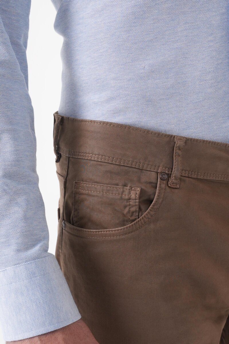 Erkek 5 Cepli Spor Pantolon Haki - 6