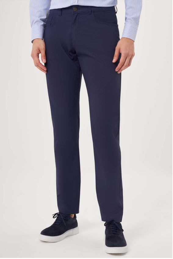 5 Cepli Lacivert Spor Erkek Pantolon - 2