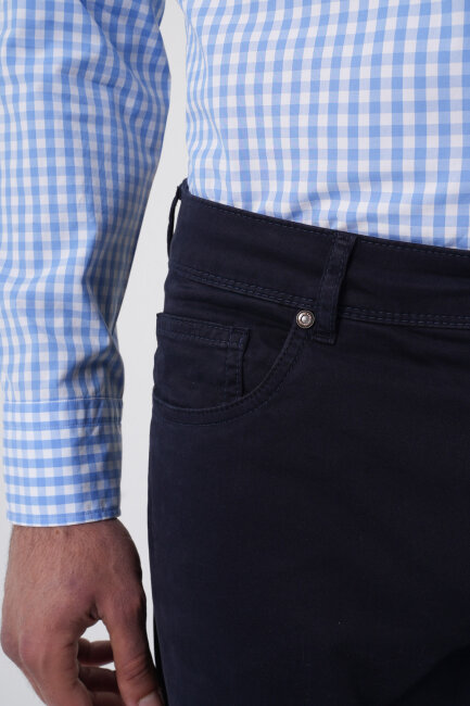 Erkek 5 Cepli Spor Pantolon Lacivert - 5