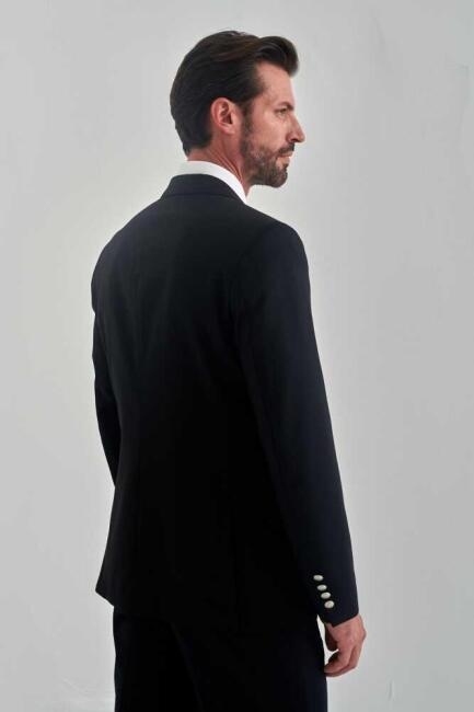 Bisse Erkek 6 Drop Blazer Ceket SIYAH. 2 Bisse Erkek 6 Drop Blazer Ceket SIYAH. 2