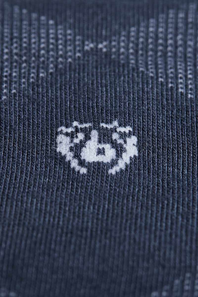 Erkek Baklava Desenli Bambu Dikişsiz Uzun Soket Çorap Antrasit Gri (1)