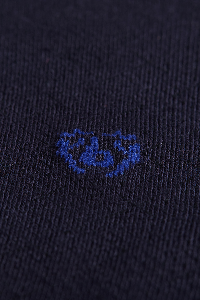 Erkek Bambu Desenli Lacivert Siyah Çorap (1)