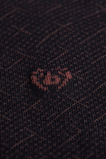 Erkek Bambu Desenli Siyah Kahve Çorap (1)