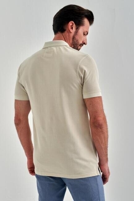 Erkek Baskılı Polo Yaka T-Shirt Tas - 2