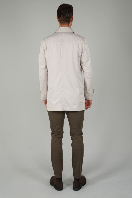 Erkek Bej Pardösü Trençkot (1)