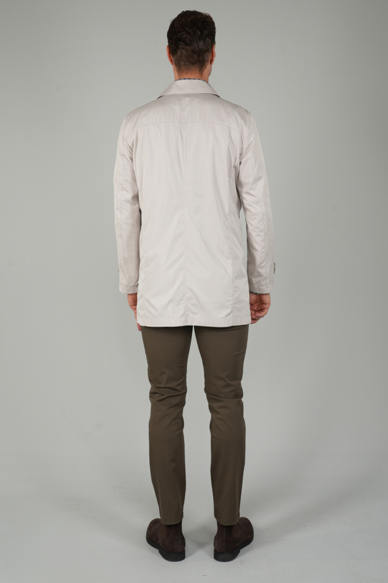 Erkek Bej Pardösü Trençkot (1)