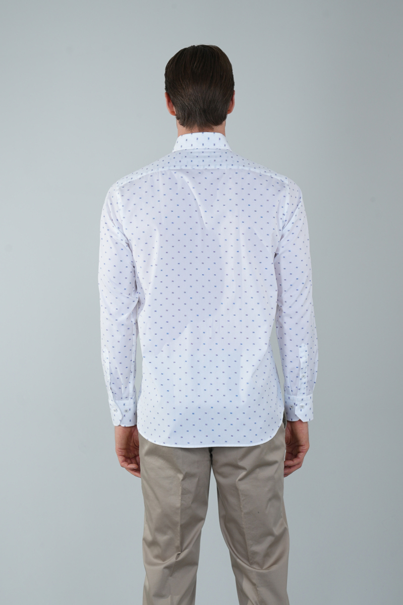 Erkek Beyaz Regular Fit Paşa Yaka Gömlek (1)