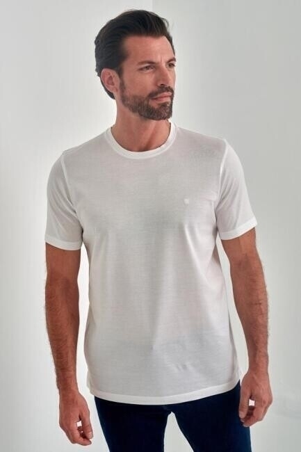 Bisse Erkek Bisiklet Yaka T-Shirt BEYAZ. 5 Bisse Erkek Bisiklet Yaka T-Shirt BEYAZ. 5