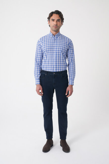 Erkek Denim Jean Jogger Pantolon Koyu Lacivert