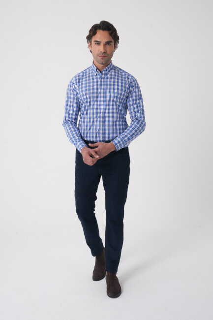 Erkek Denim Jean Jogger Pantolon Koyu Lacivert - 3