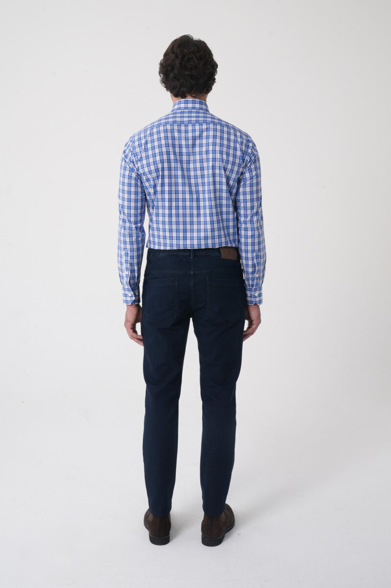 Erkek Denim Jean Jogger Pantolon Koyu Lacivert (1)