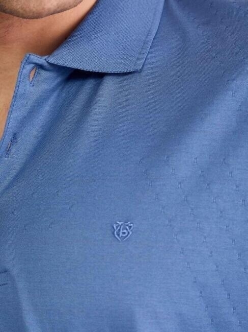 Merserize Polo Yaka Sax Erkek T-Shirt - 3
