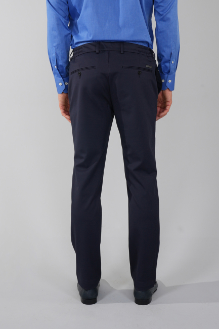 Erkek Fermuarlı Jagger Spor Lacivert Pantolon - 2