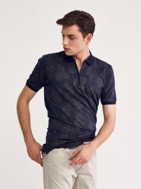 Bisse Erkek Flato Fermuarlı Polo Yaka T-Shirt LACİ. 4 Bisse Erkek Flato Fermuarlı Polo Yaka T-Shirt LACİ. 4