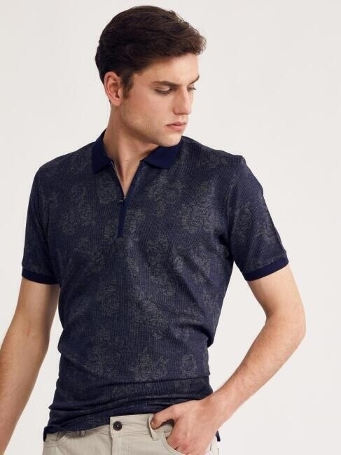 Bisse Erkek Flato Fermuarlı Polo Yaka T-Shirt LACİ. 1 Bisse Erkek Flato Fermuarlı Polo Yaka T-Shirt LACİ. 1