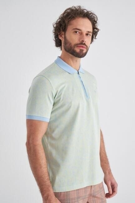 Bisse Erkek Fermuarlı T-Shirt MAVİ. 5 Bisse Erkek Fermuarlı T-Shirt MAVİ. 5