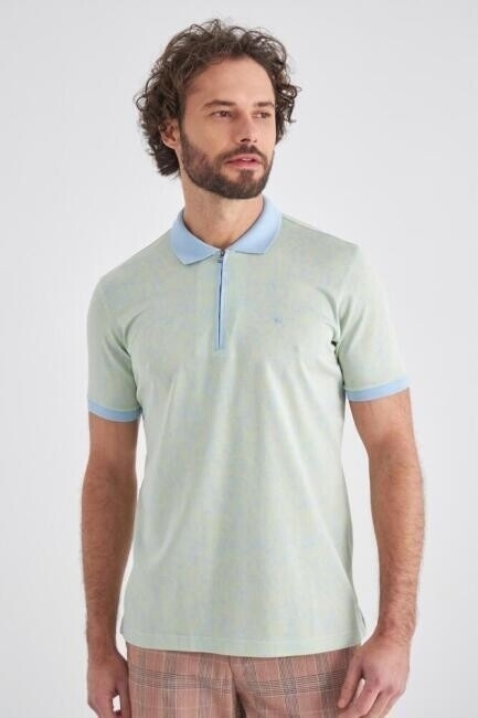 Bisse Erkek Fermuarlı T-Shirt MAVİ. 1 Bisse Erkek Fermuarlı T-Shirt MAVİ. 1