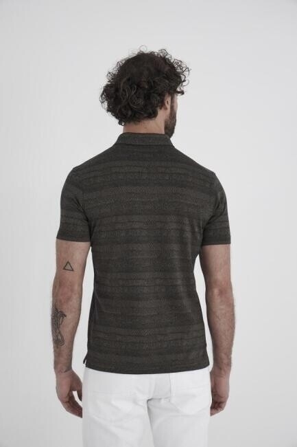Bisse Erkek Gömlek Yaka T-Shirt HAKİ. 2 Bisse Erkek Gömlek Yaka T-Shirt HAKİ. 2