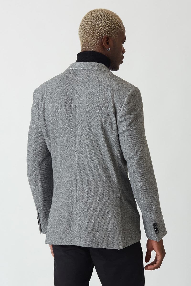 Erkek Gri 6 Drop Platinum Ceket (1)