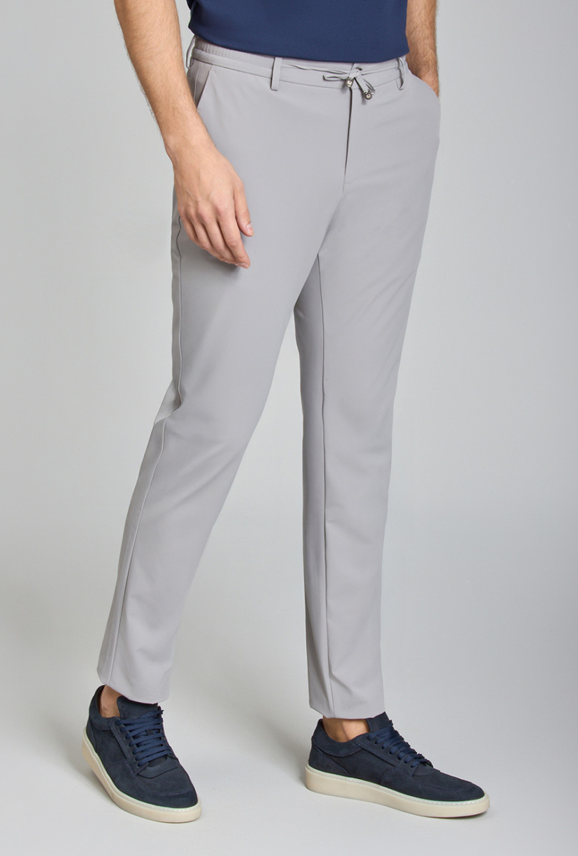 Erkek Gri Jogger Cepli Lastikli Rahat Spor Pantolon (1)