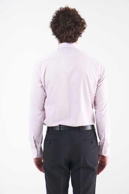 Erkek Gri Pamuk Regular Fit Klasik Gömlek (1)