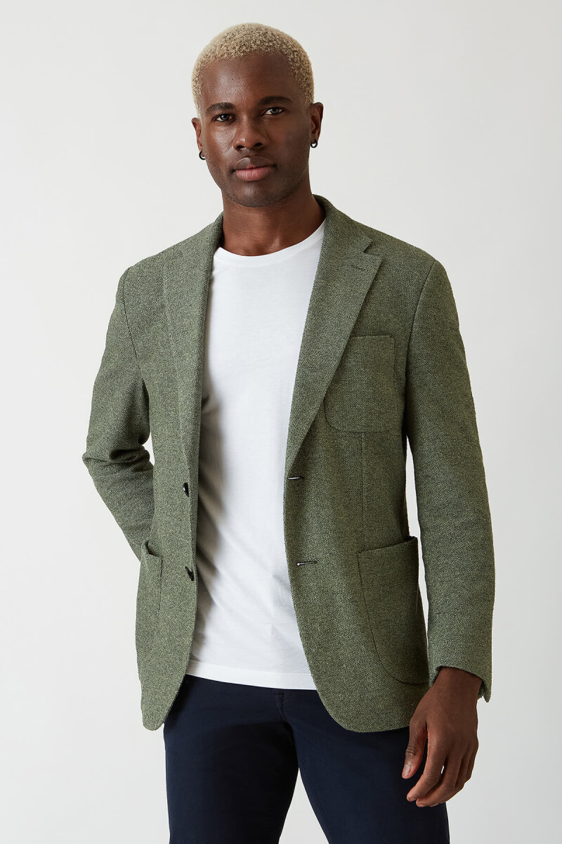 Erkek Haki 6 Drop Platinum Ceket