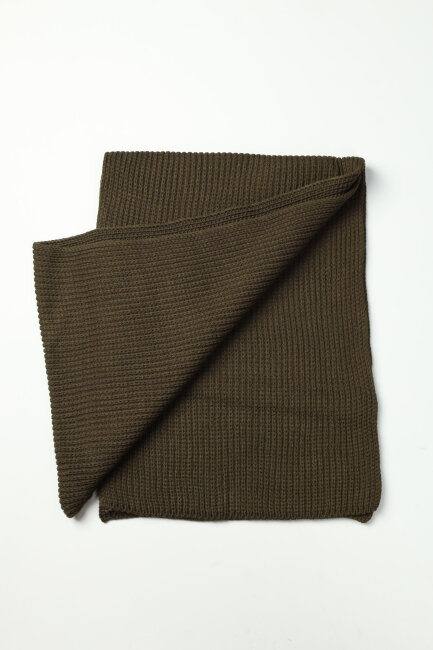 Erkek Haki Düz Bere Kaşkol Seti - 4