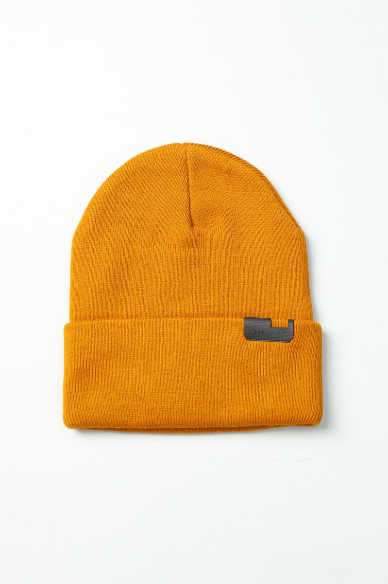 Erkek Hardal Akrilik Kaşkol Bere Seti (1)