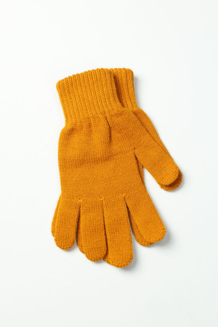 Erkek Hardal Akrilik Kaşkol Bere Seti - 3