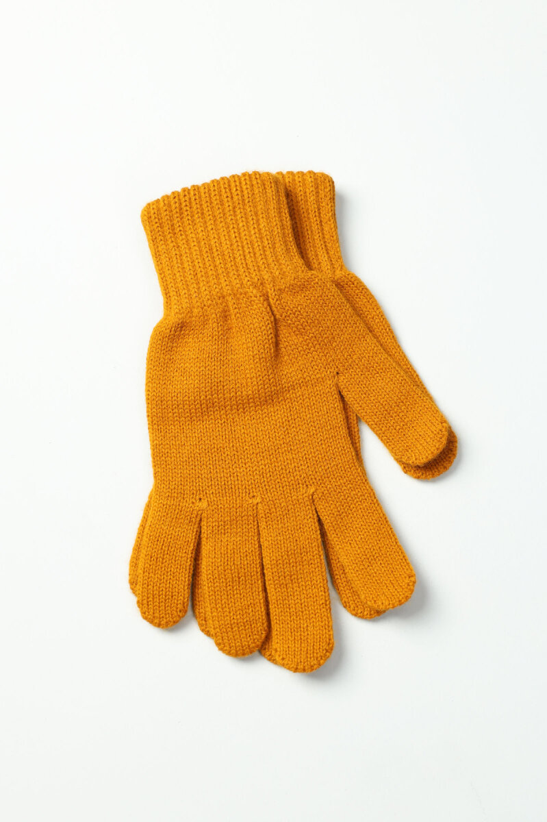 Erkek Hardal Akrilik Kaşkol Bere Seti - 3