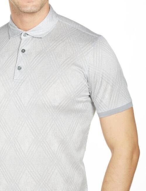 Bisse Erkek Merserize Jakarlı Gömlek Yaka T-Shirt GRİ. 8 Bisse Erkek Merserize Jakarlı Gömlek Yaka T-Shirt GRİ. 8
