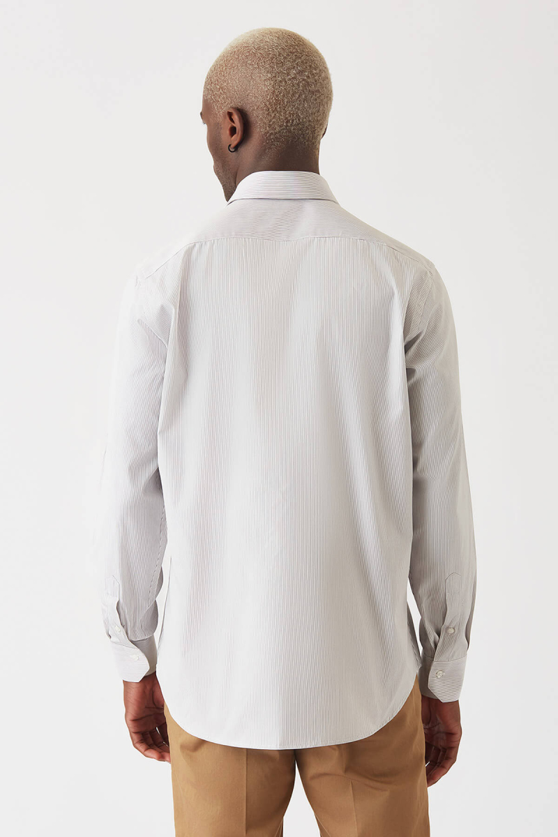 Erkek Kahve Pamuk Regular Fit Günlük Klasik Gömlek (1)