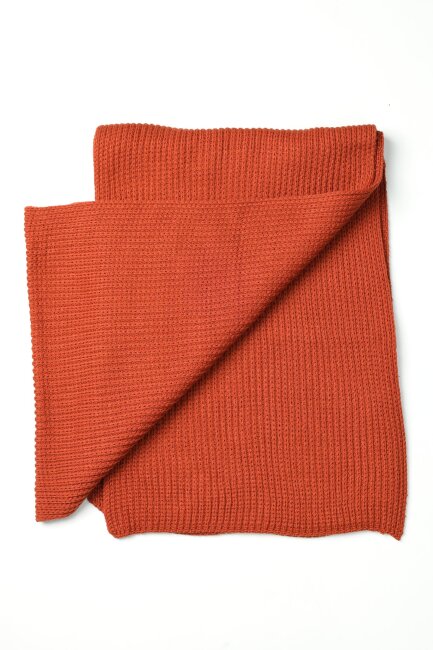 Erkek Kiremit Düz Bere Kaşkol Seti - 3