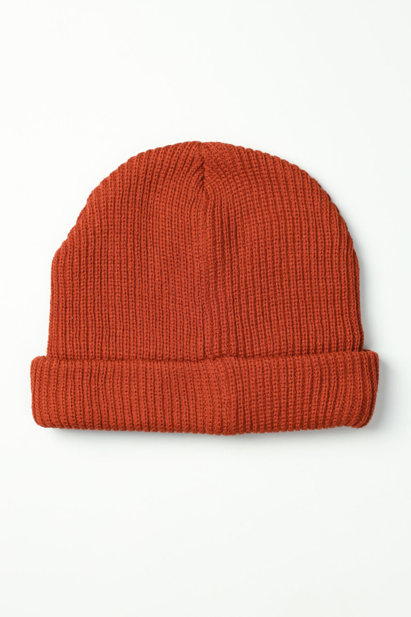 Erkek Kiremit Düz Bere Kaşkol Seti (1)