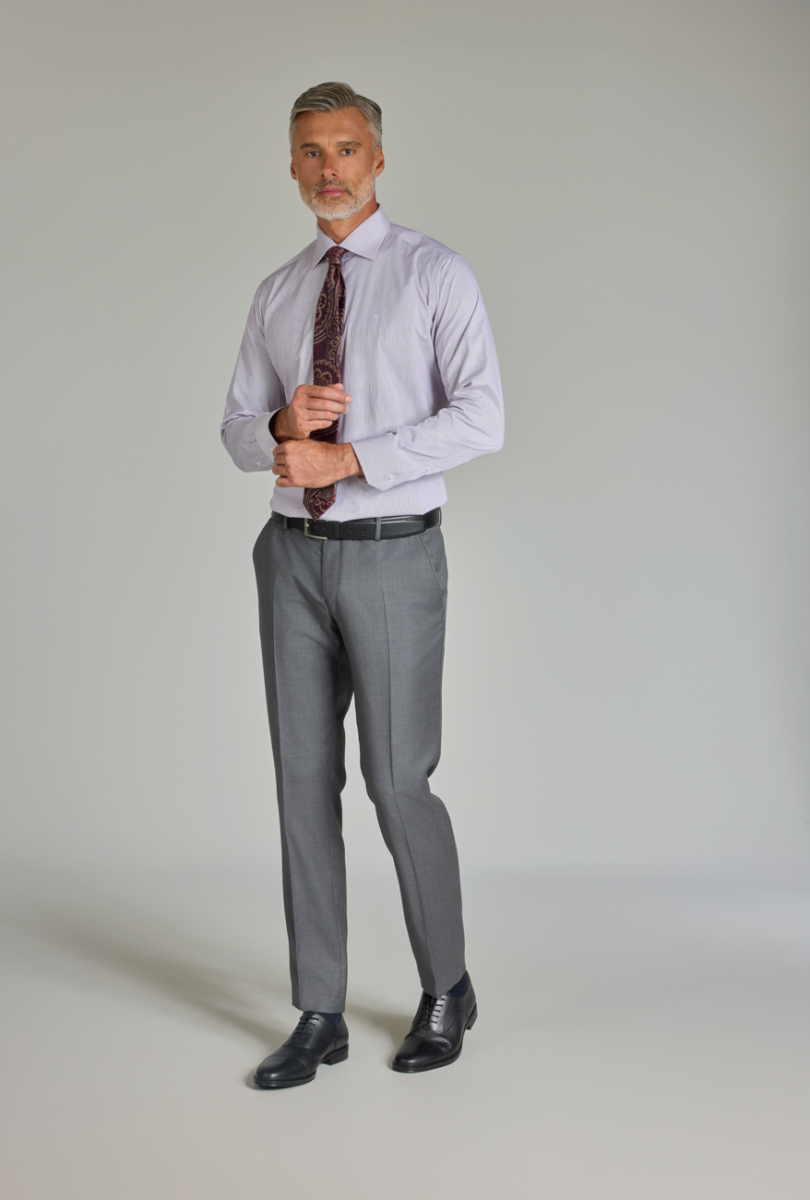 Erkek Kırmızı Pamuk Regular Fit Ofis Tarzı Klasik Gömlek (1)