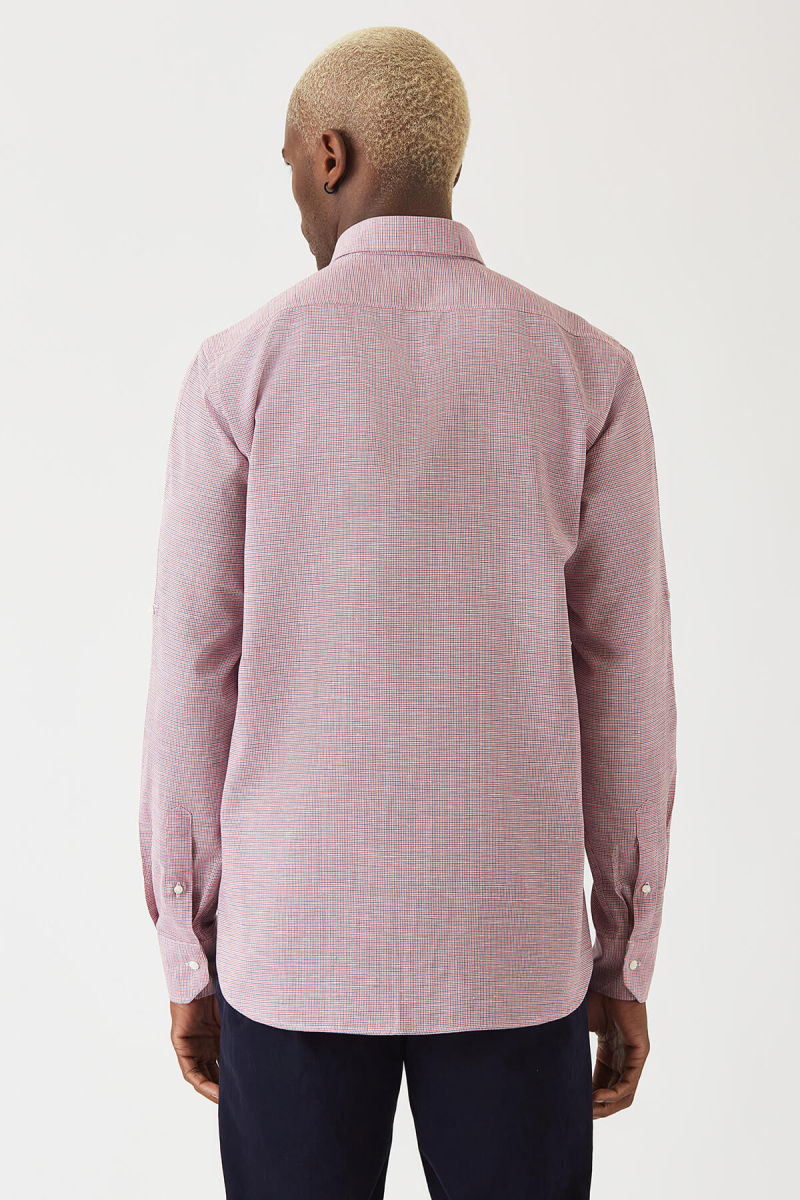 Regular Fit Red Sports Men's Shirt (1)