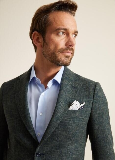 Bisse Erkek Klasik Fit 6 Drop Blazer Ceket YEŞİL. 3 Bisse Erkek Klasik Fit 6 Drop Blazer Ceket YEŞİL. 3