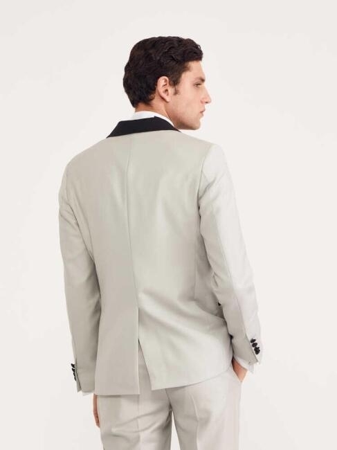 Erkek Kruvaze Slim Fit Drop 6 Smokin Takım - 2