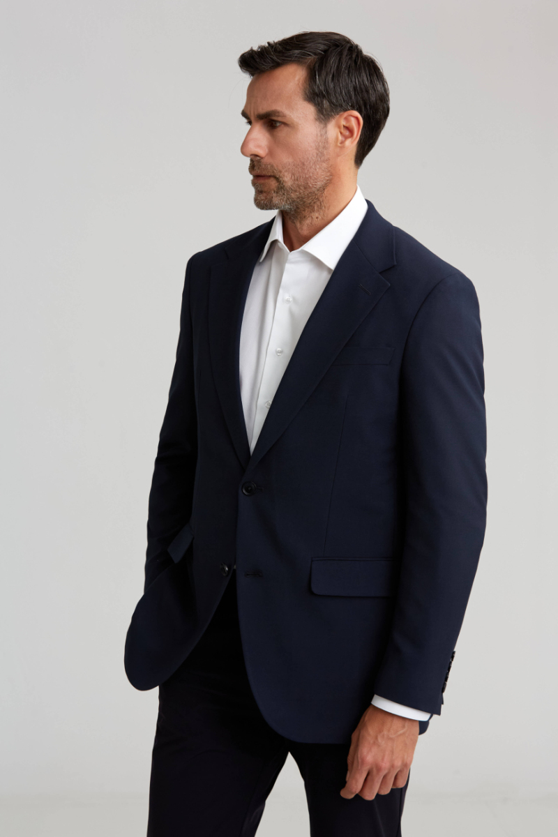 Erkek Lacivert 6 Drop Ceket - 5