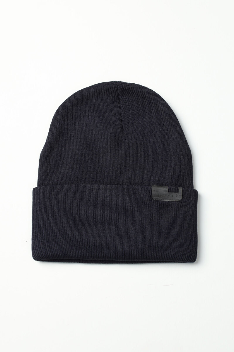 Erkek Lacivert Akrilik Kaşkol Bere Seti (1)