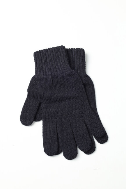 Erkek Lacivert Akrilik Kaşkol Bere Seti - 4