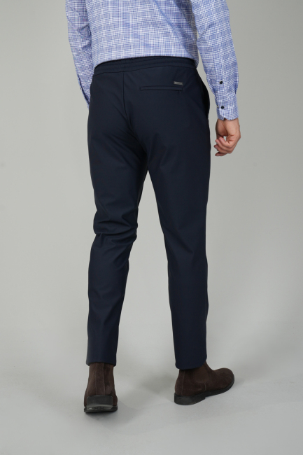 Lacivert Jagger Lastikli Rahat Erkek Pantolon - 2