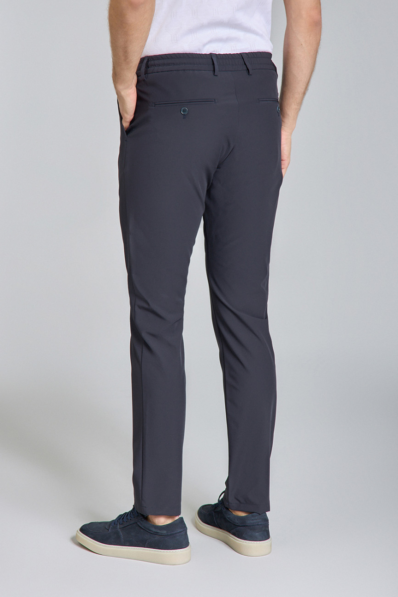 Erkek Lacivert Jogger Cepli Lastikli Rahat Spor Pantolon - 2