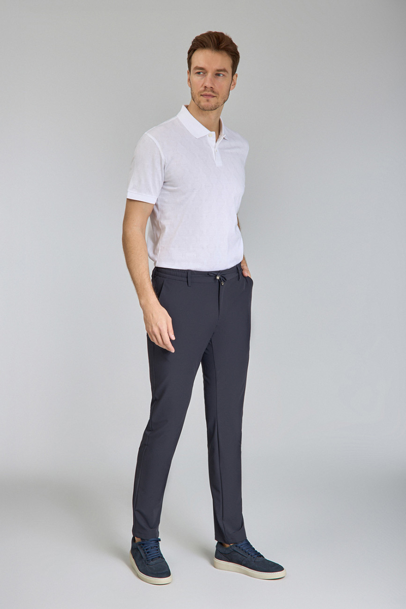 Erkek Lacivert Jogger Cepli Lastikli Rahat Spor Pantolon - 6