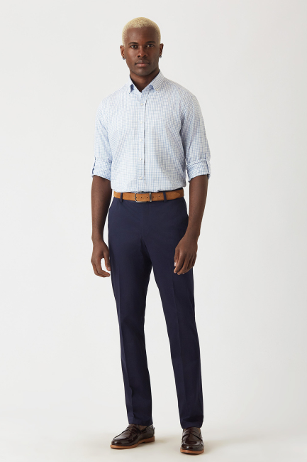 Regular Fit Blue Sport Men's Shirt - 4